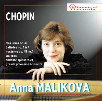 CR-053. Chopin. Mazurkas, Ballades... Anna Malikova, piano