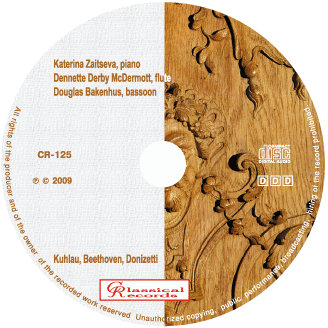 CR-125. Beethoven, Donizetti, Kuhlau. Trios for piano and winds